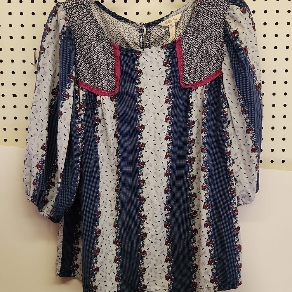 𝅺MATILDA Jane women's size small boho top great condition